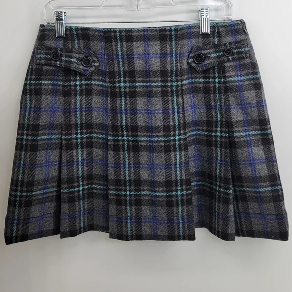 Gap wool plaid skirt cheap